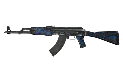 StatTrak™ AK-47 | Blue Laminate (Well-Worn) item image