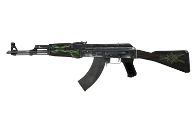 AK-47 | Emerald Pinstripe (Well-Worn) item image