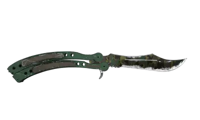 ★ Butterfly Knife | Boreal Forest (Battle-Scarred) item image