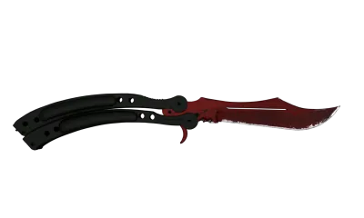 ★ Butterfly Knife | Crimson Web (Field-Tested) item image