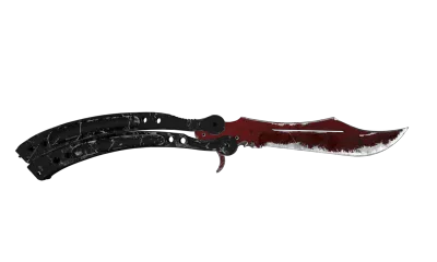 ★ StatTrak™ Butterfly Knife | Crimson Web (Battle-Scarred) item image