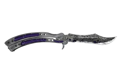 ★ Butterfly Knife | Freehand (Well-Worn) item image