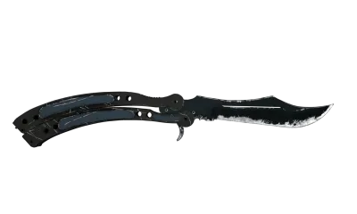 ★ Butterfly Knife | Night (Well-Worn) item image