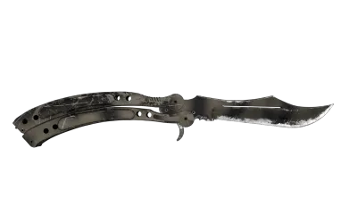 ★ StatTrak™ Butterfly Knife | Scorched (Well-Worn) item image