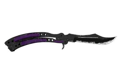 ★ Butterfly Knife | Ultraviolet (Well-Worn) item image