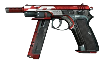CZ75-Auto | Red Astor (Well-Worn) item image