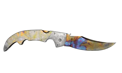 ★ Falchion Knife | Case Hardened (Well-Worn) item image