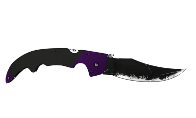 ★ StatTrak™ Falchion Knife | Ultraviolet (Well-Worn) item image