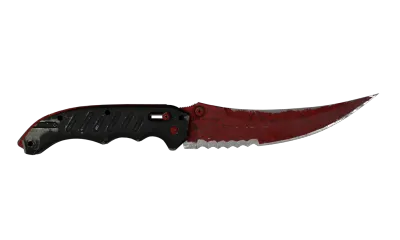 ★ Flip Knife | Crimson Web (Well-Worn) item image