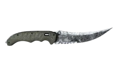 ★ Flip Knife | Damascus Steel (Well-Worn) item image