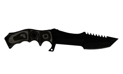 ★ Huntsman Knife | Black Laminate (Well-Worn) item image
