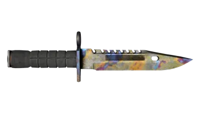 ★ StatTrak™ M9 Bayonet | Case Hardened (Well-Worn) item image