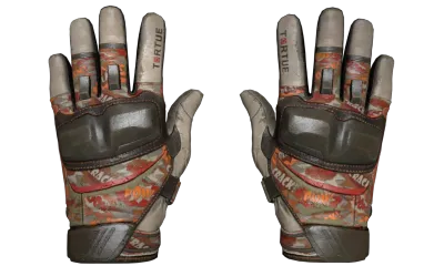 ★ Moto Gloves | POW! (Well-Worn) item image