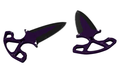 ★ StatTrak™ Shadow Daggers | Ultraviolet (Well-Worn) item image