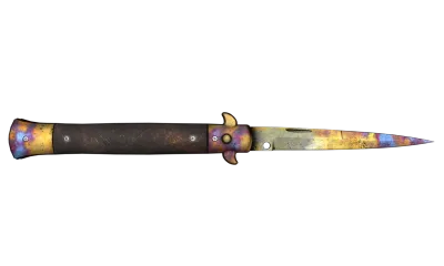 ★ Stiletto Knife | Case Hardened (Well-Worn) item image