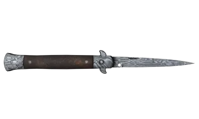 ★ Stiletto Knife | Damascus Steel (Well-Worn) item image