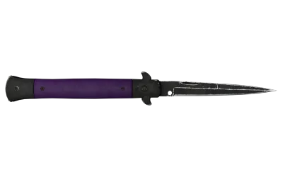 ★ Stiletto Knife | Ultraviolet (Well-Worn) item image