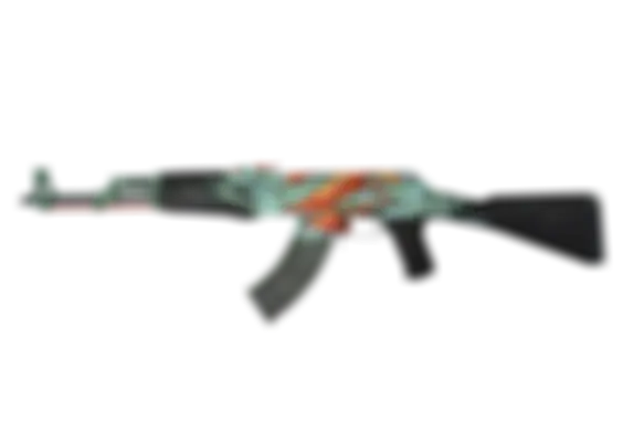 AK-47 | Aquamarine Revenge (Well-Worn) float preview 0 %