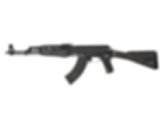 AK-47 | Black Laminate (Well-Worn) float preview 6 %