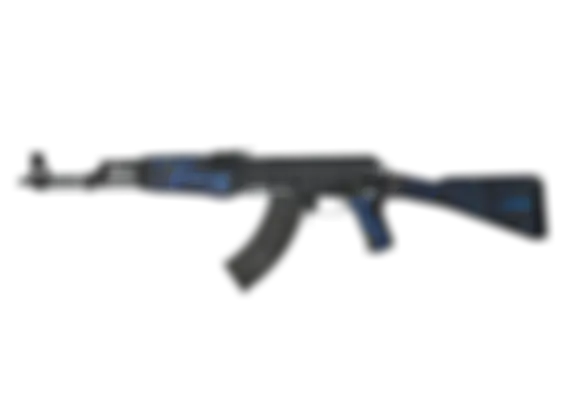 AK-47 | Blue Laminate (Well-Worn) float preview 2 %