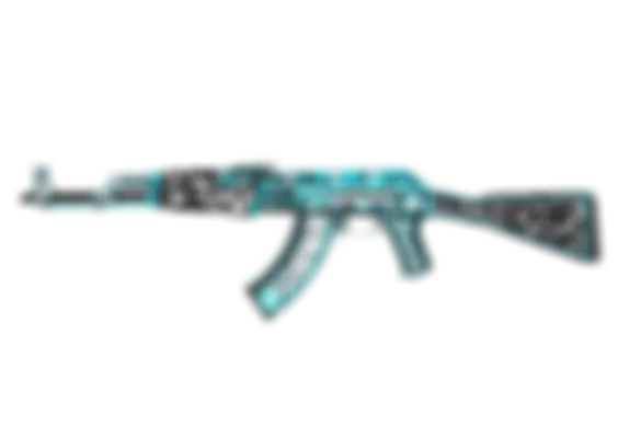 AK-47 | Frontside Misty (Well-Worn) float preview 2 %
