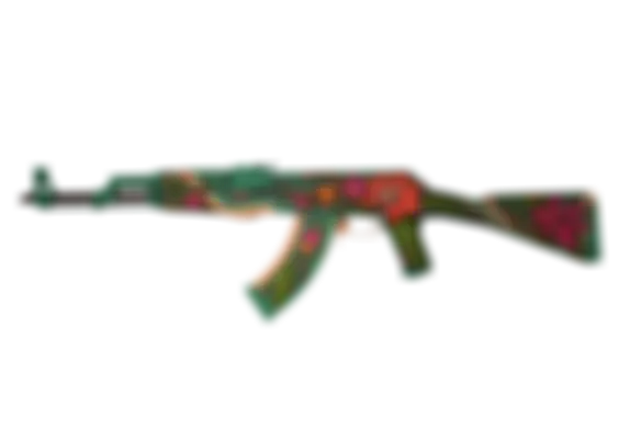 AK-47 | Wild Lotus (Well-Worn) float preview 0 %