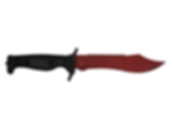 ★ Bowie Knife | Crimson Web (Well-Worn) float preview 6 %