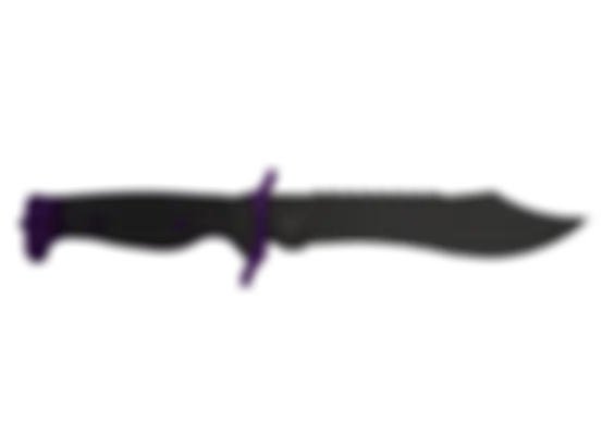 ★ Bowie Knife | Ultraviolet (Well-Worn) float preview 6 %