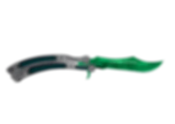 ★ StatTrak™ Butterfly Knife | Gamma Doppler (Factory New) - Emerald float preview 0 %