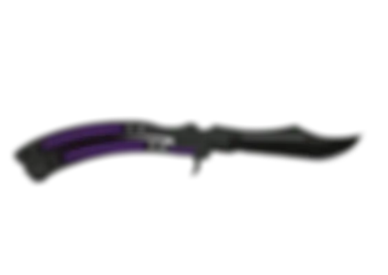 ★ Butterfly Knife | Ultraviolet (Well-Worn) float preview 6 %