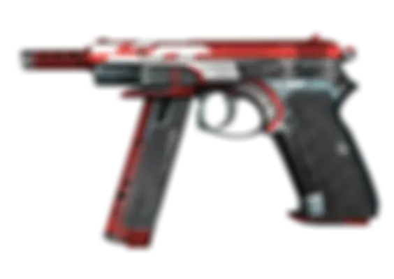 StatTrak™ CZ75-Auto | Red Astor (Well-Worn) float preview 0 %