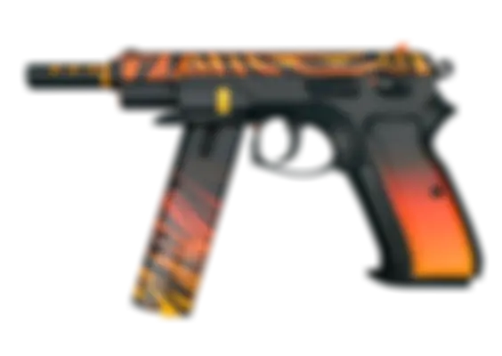 CZ75-Auto | Tigris (Well-Worn) float preview 0 %