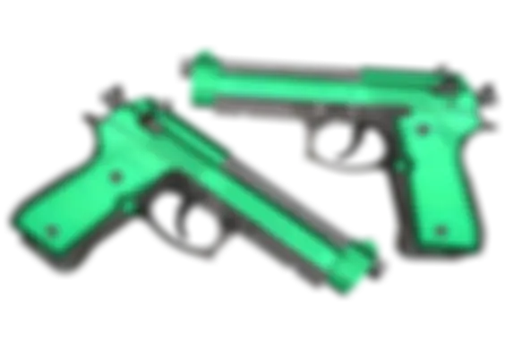 Dual Berettas | Emerald (Factory New) float preview 0 %