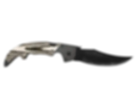 ★ Falchion Knife | Black Laminate (Well-Worn) float preview 0 %