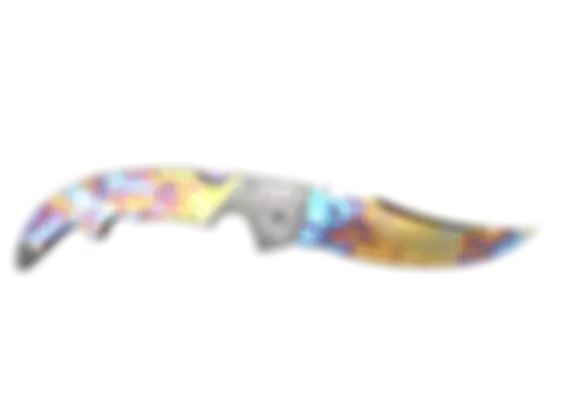 ★ Falchion Knife | Case Hardened (Well-Worn) float preview 0 %