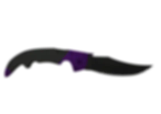 ★ Falchion Knife | Ultraviolet (Well-Worn) float preview 6 %