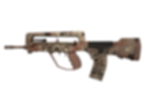 FAMAS | CaliCamo (Well-Worn) float preview 0 %