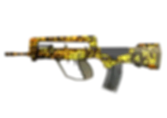 FAMAS | Meltdown (Well-Worn) float preview 0 %