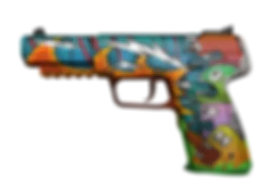 Five-SeveN | Angry Mob (Well-Worn) float preview 0 %