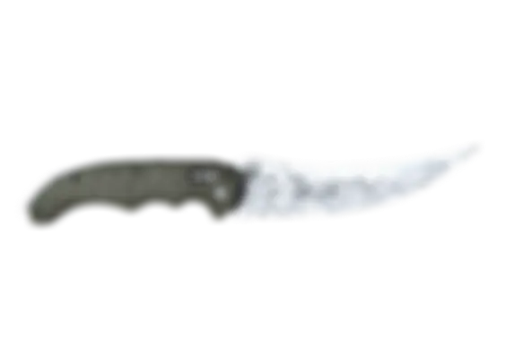 ★ Flip Knife | Damascus Steel (Well-Worn) float preview 0 %