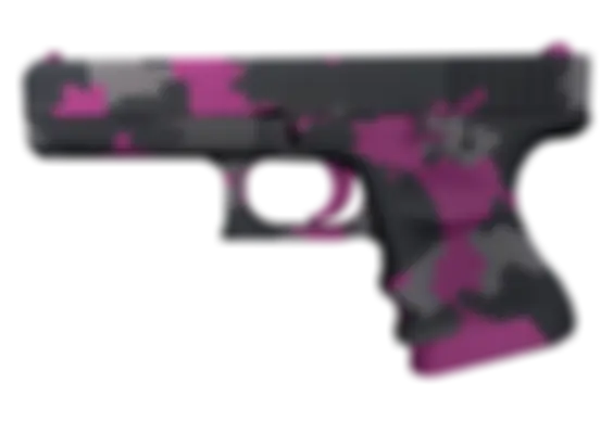 Glock-18 | Pink DDPAT (Well-Worn) float preview 6 %