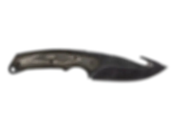 ★ Gut Knife | Black Laminate (Well-Worn) float preview 0 %