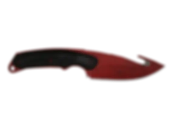 ★ Gut Knife | Crimson Web (Well-Worn) float preview 6 %