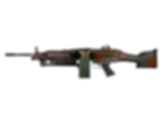 M249 | Magma (Well-Worn) float preview 0 %