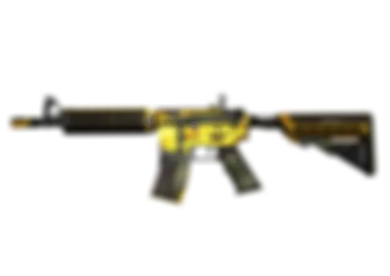 M4A4 | Buzz Kill (Well-Worn) float preview 0 %