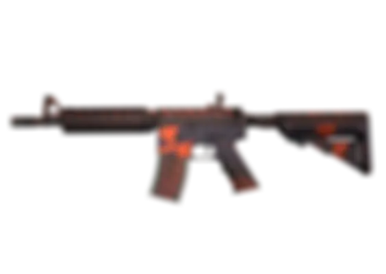 M4A4 | Radiation Hazard (Well-Worn) float preview 6 %