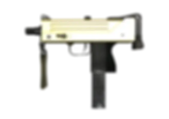 MAC-10 | Gold Brick (Well-Worn) float preview 0 %