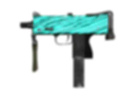 MAC-10 | Malachite (Well-Worn) float preview 0 %