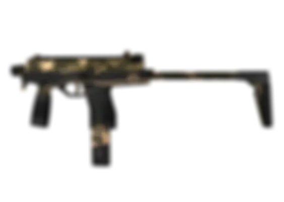 MP9 | Black Sand (Well-Worn) float preview 0 %
