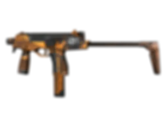 MP9 | Modest Threat (Well-Worn) float preview 0 %